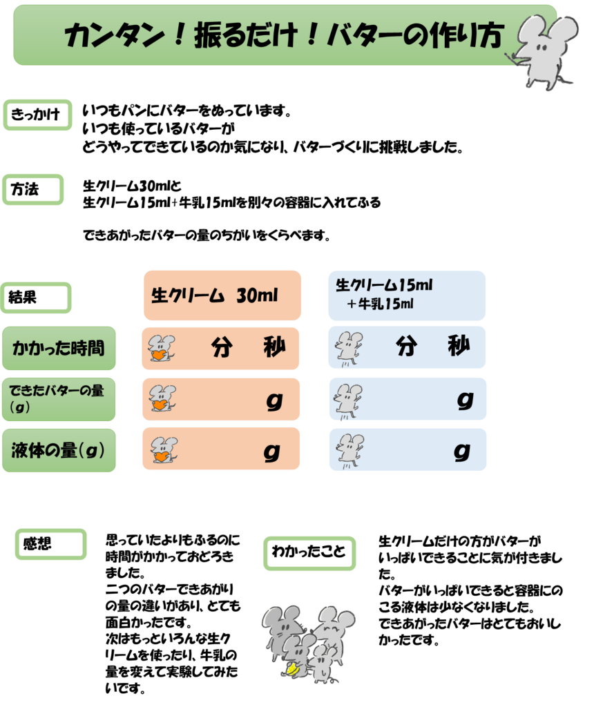 バター作りをしてみよう 自由研究のまとめ方も紹介 あみろぐ